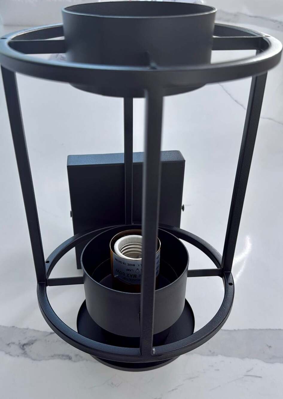 LED Wall Lantern, Matte Black